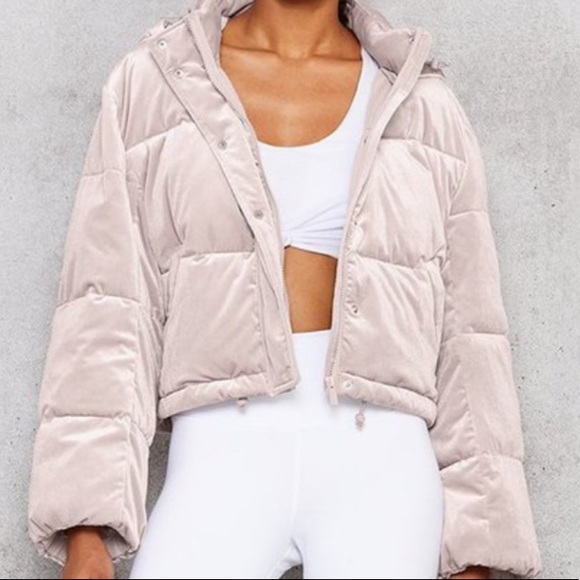 Xs Alo Velvet Puffer Lavender Cloud 